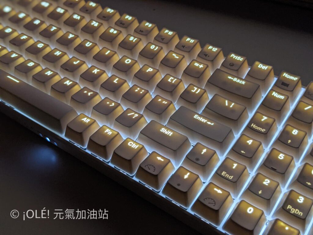 RK100機械鍵盤背光
