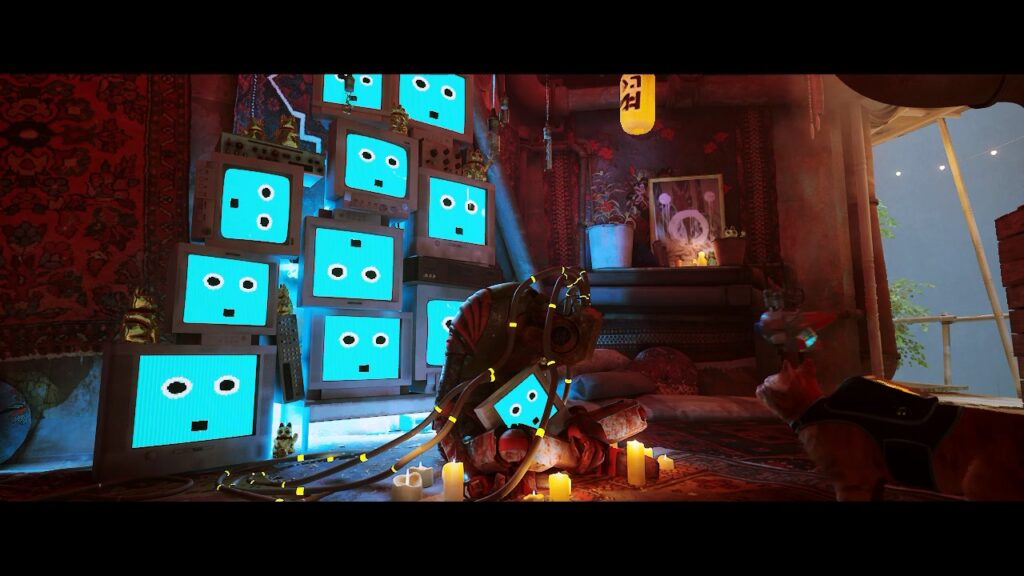 蟻村找Zbaltazar這段也是美得讓人截圖
機器人插滿電纜冥想中????♂️