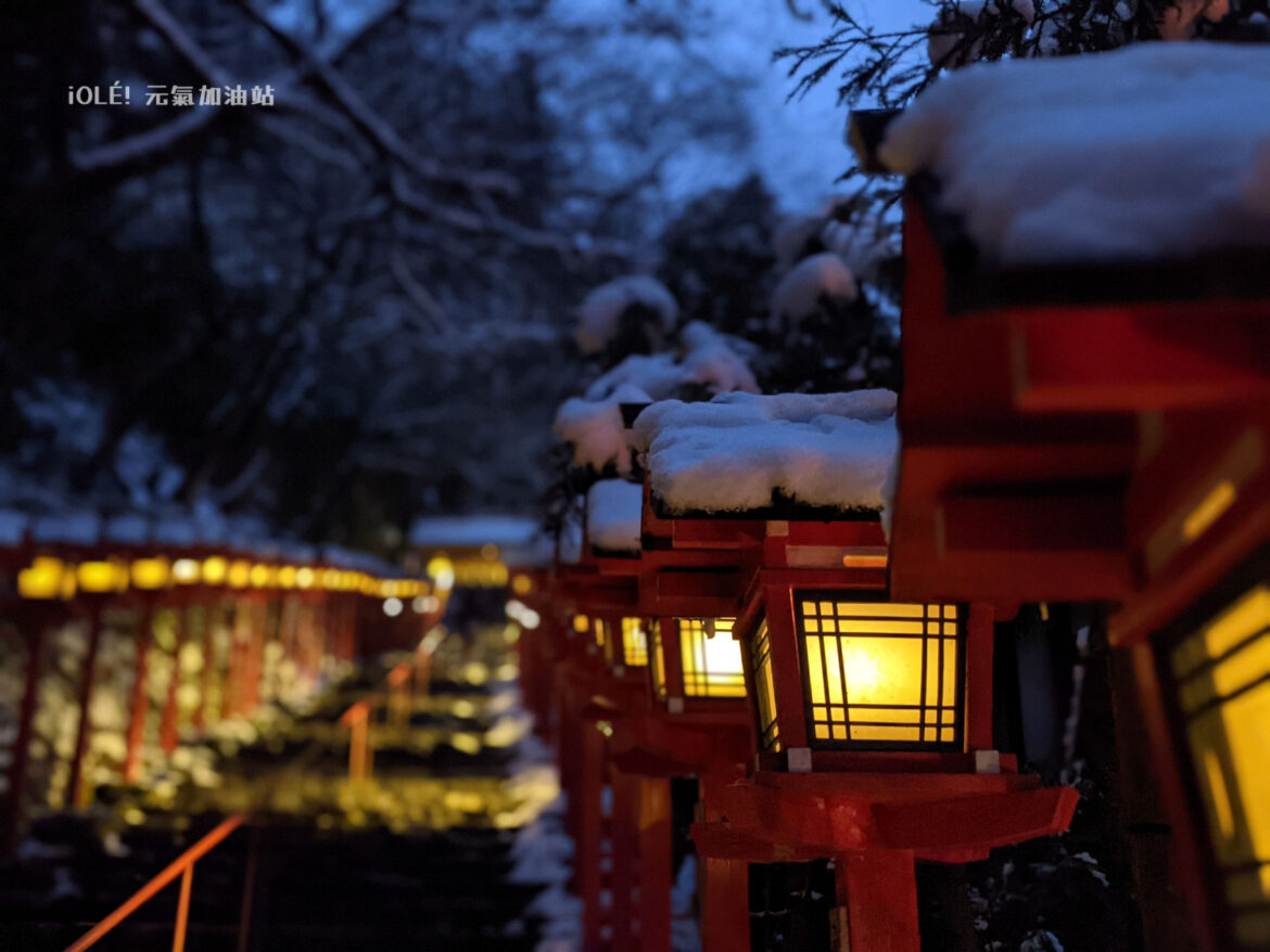 京都貴船神社雪景夜景 Kifune shrine, Kyoto