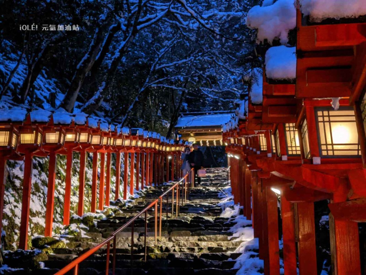 京都貴船神社雪景夜景 Kifune shrine, Kyoto