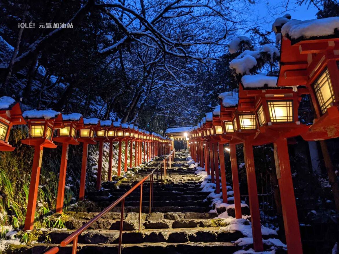 京都貴船神社雪景夜景 Kifune shrine, Kyoto